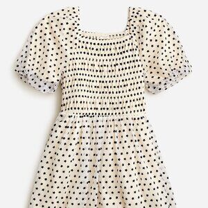 J Crew Crewcuts Girls' Celebration Dress in Star Tulle - Ivory & Black, Size 5